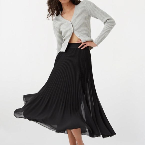 COPY - Chiffon black circle long skirt - Picture 1 of 3